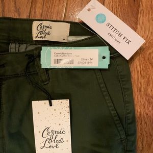 Olive green skinny pant